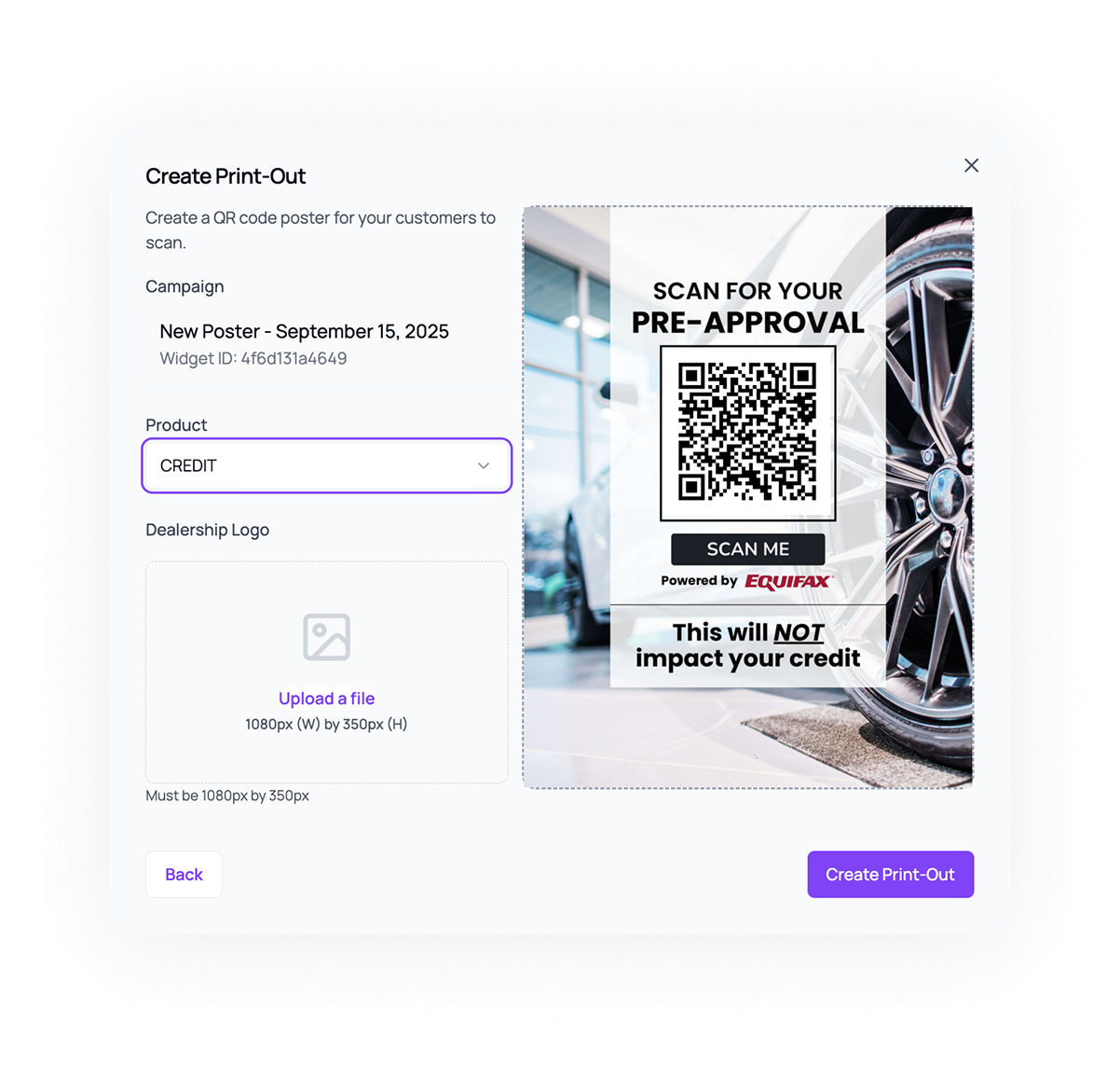 AVA™ QR Codes — scan for pre-approval