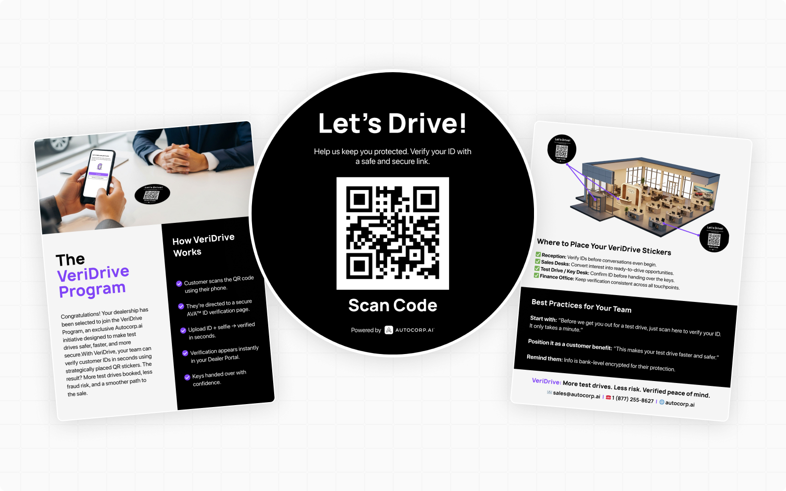 VeriDrive QR sticker designs